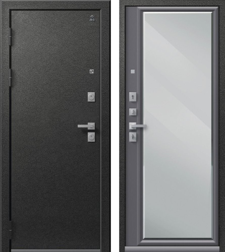 Центурион LUX-1 Графит муар - Кашемир графит (зеркало)